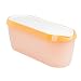Tovolo Glide-A-Scoop, Non-Slip Base, Insulated Ice Cream Tub, 1.5 Quart, Orange Crush