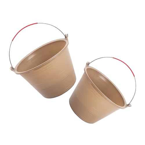 Veemoon 2pièces Seaux Renforcé Pour Mélange De Mortier Et Ciment Seau De Chantier Avec Poignée Accessoire Pratique Pour Travaux De Construction