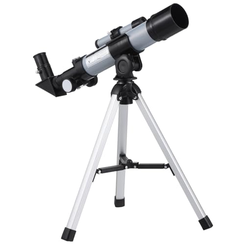 Telescopio Ragazzo Guardare Le Stelle Spazio Spotting Astronomico Guardia Per Principianti Scopo Telescopi Rifrattori Abs alto argento