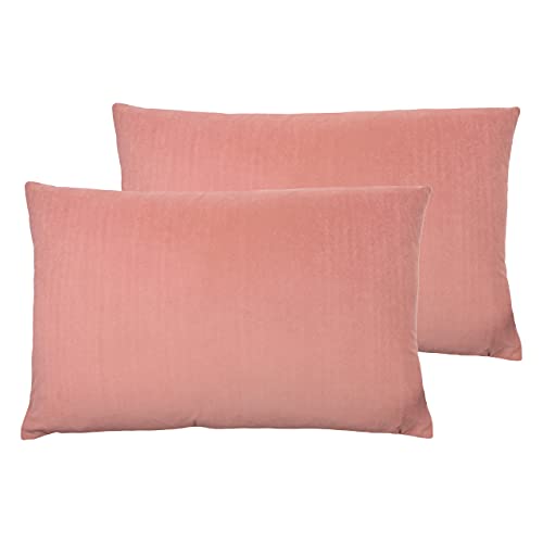 furn. Contra Twin Pack Polyester Filled Cushions, Blush, 40 x 60cm