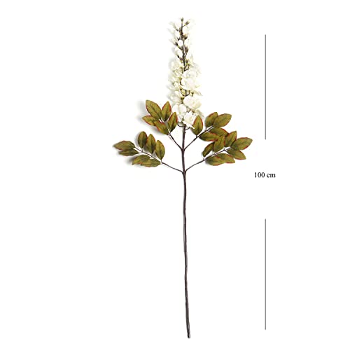 Image of PURE HOME + LIVING White Bean Faux Flower Stem 1 Piece | Plastic