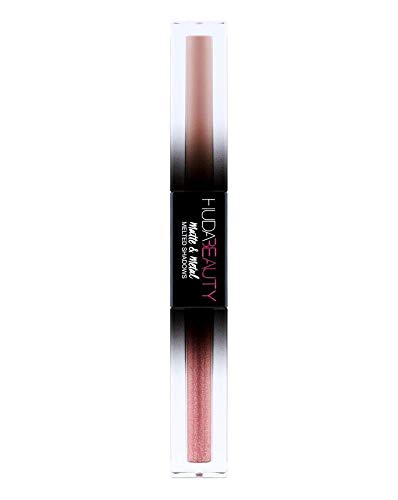 Huda Beauty Matte & Metal Melted Double Ended Eyeshadows! Metallic Eyeshadow Intense Shimmer, Blendability and Longevity! Choose Your Eye Shadow Color! (Bubble bath/champagne)