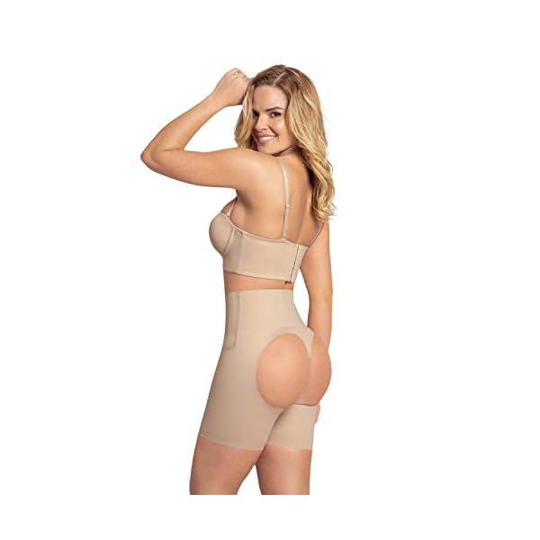 Leonisa booty enhancer open-back underwear for women - Butt lifter shapewear shorts