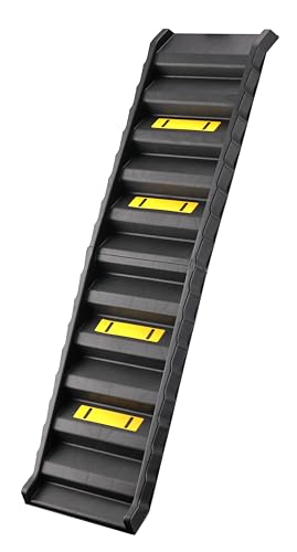 simpa Folding Lightweight Black Plastic Non-Slip Portable Dog Pet Ramp