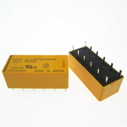 Relais 24 V S2EB-24V S2EB24V DC24 V DIP12 pour circuit imprimé miniature