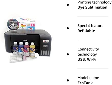 Ink Express Dye Sublimation Printer Bundle - Epson Ecotank ET2810 inc. Inktec Sublinova Inks & ICC Profile