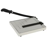 Cortadora de Papel A4 Profesional con Base Metálica – Guillotina de Alta Precisión, Capacidad 12 Hojas – Compatible con A4/A5/B5/B6/B7 – Ideal para Oficina, Fotos y Manualidades