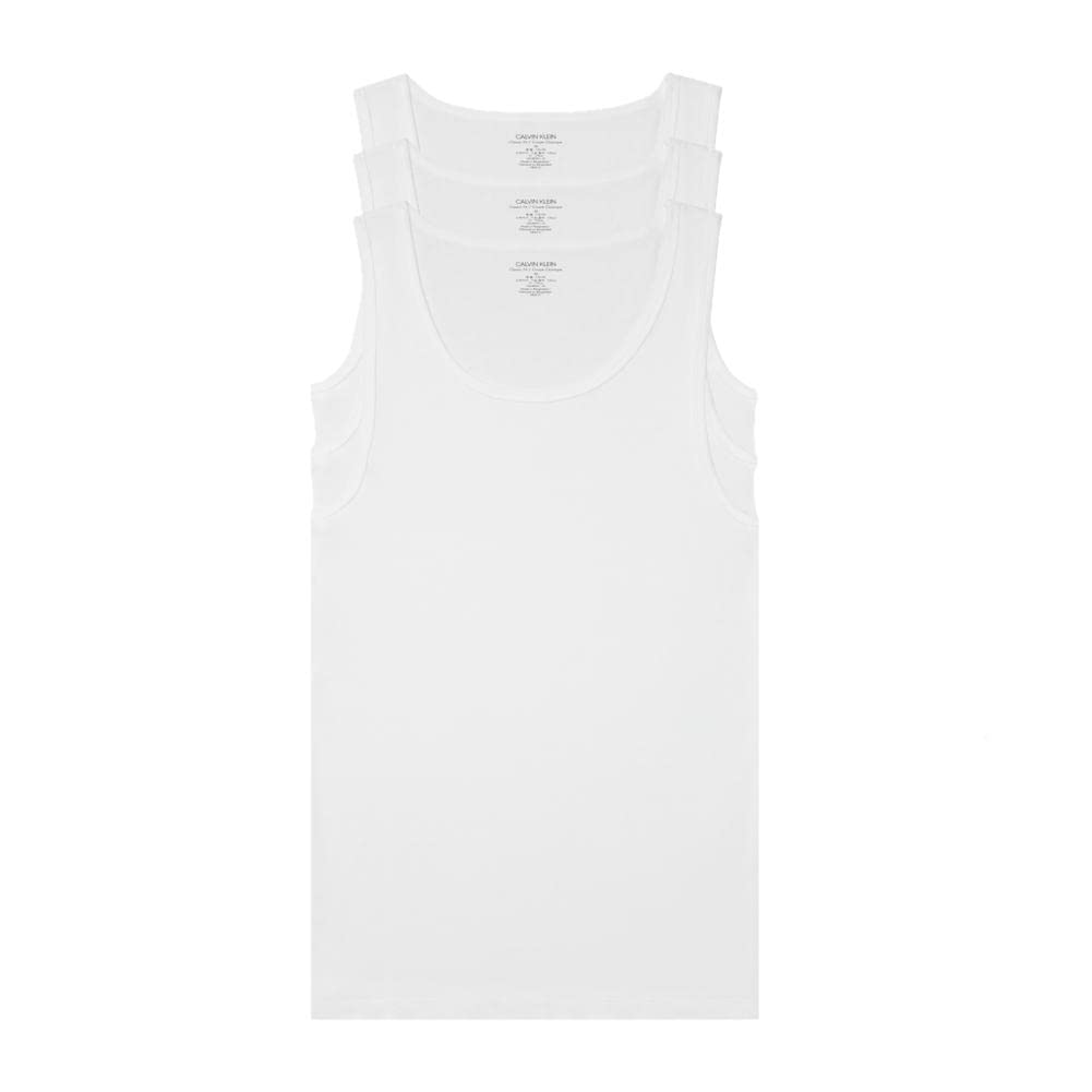 Calvin Klein Men's Cotton Classics Multipack Tanks Base Layer (Pack of 3)