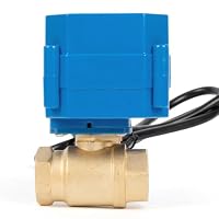 U.S. Solid Motorisierter Kugelhahn 220V AC mit Stecker 1/2 Zoll DN15, stromlos offen, 2-wege Messing-Elektrokugelhahn, automatische Rückkehr – Ansicht 4