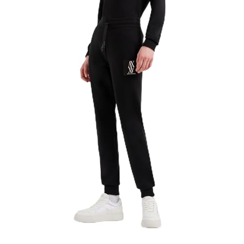 Armani Exchange Poly Stretch Scuba Jogger with Logo Patch...
