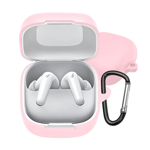 UIUIKA For Anker Soundcore P31i �P�[�X P31i �ی�J�o�[ �_�炩�� �V���R���� �����h�~ �L�Y�h�~ �ϏՌ� �h�o �y�� �����[�d�\ �J���r�i�t�� �����h�~(�s���N)