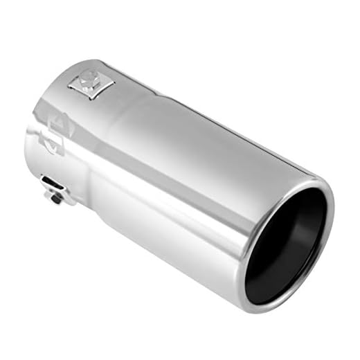 Exhaust tip - to Fit 1.75 to 2.5 Inch Exhaust Tail Pipe Diameter- Stainless Steel to give Chrome Effect - Car Muffler Tips