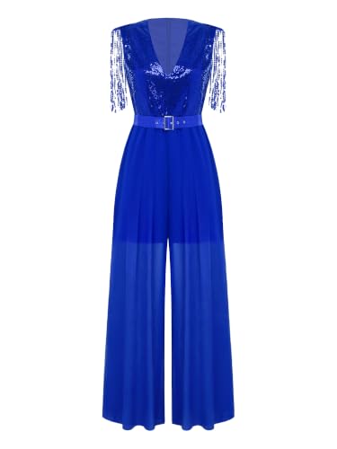 Overol mono largo azul real XL Alvivi para invitada de boda de noche