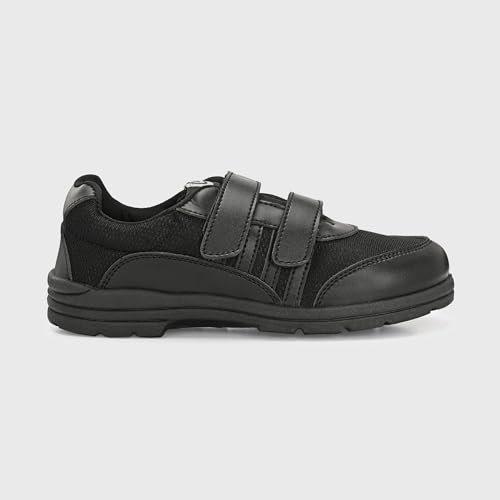 Image of Centrino Unisex-Child Uniform Dress Shoe| School Shoes | Soft Cushioned Memory Foam Heel Pad Support | Anti Bacterial Insole | Kid's | Boy's | Girl's | Children |Uniform Shoes | Lightweight | Velcro |Easy Wear & Care| Formal Shoes | Non-Marking Sole | Padded Textured Heel Grip Lining | Breathable | All Day Comfort (8124)
