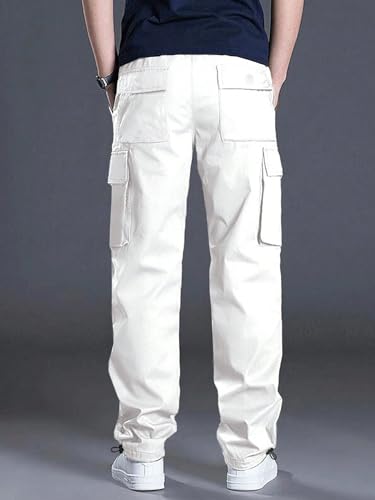 ZAFUL Men‘s Cargo Work Pants Straight Fit Zipper Joggers Pants Casual Tactical Trousers with Muilt Pockets2