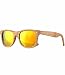 Produktbild Caripe Retro Nerd Vintage Sonnenbrille verspiegelt Damen Herren 80er - SP (Holzoptik Natur - Sun verspiegelt)