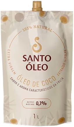 Santo Oleo Oleo De Coco Extra Virgem Da Polpa Pouch 1L (1089)