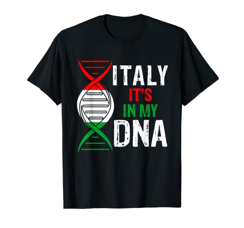 Italy It's In My DNA Proud Italian Italy Flag Camiseta