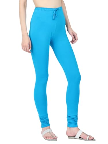 Image of Robinbosky Cotton Churidhar Leggings for Women - Stylish, Stretchable & Flattering Fit for All-Day Comfort