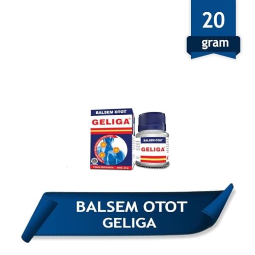 Balsem Otot Geliga Balm - 20g Each - Pack of 2 - Herbal Massage Balm for General Use - Suitable for Men and Women - Indonesia Product