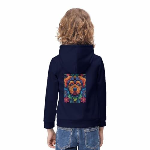Sweat à capuche molleton enfant pull imprimé 3D chaud et confortable avec poche