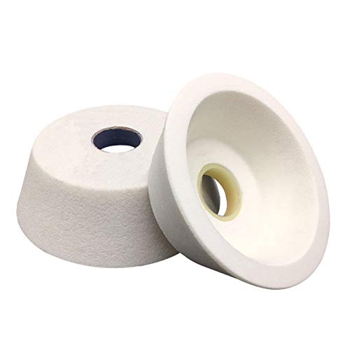 1 mola abrasiva in corindone bianco a forma di tazza, diametro 70/100/125 mm, bianco/diametro 125, grana 80(Dia 75Mm Grit 60)