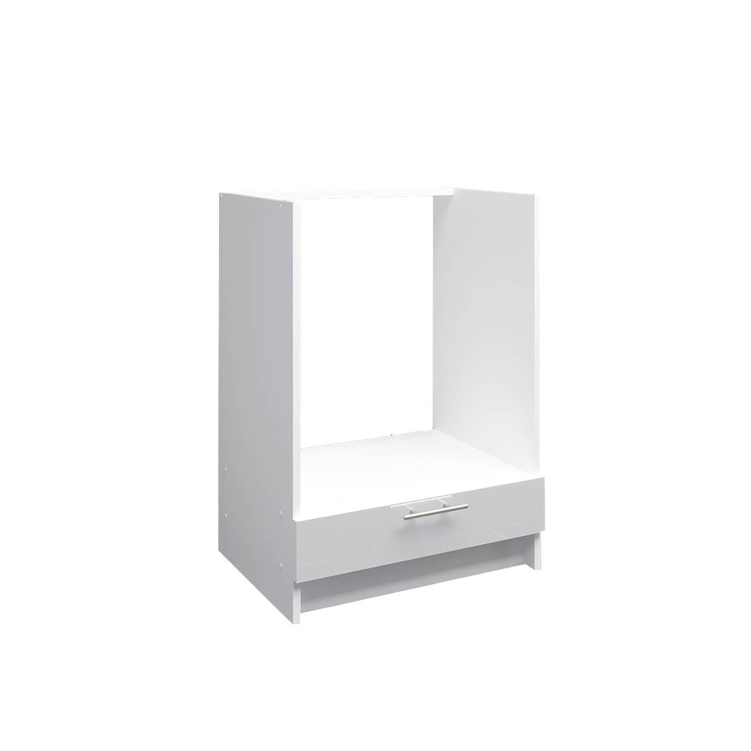 JD Greta Kitchen Base Oven Cabinet โ 600mm โ Base Kitchen Oven Unit (Without Worktop) - White Gloss
