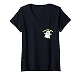 Photo Gallery donna boo ghost halloween design spooky carino boo spirito maglietta con collo a v Photo Gallery donna boo ghost halloween design spooky carino boo spirito maglietta con collo a v