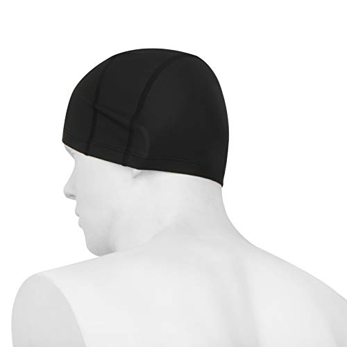 Image of Nivia Uniswim Swimming Cap (Black)