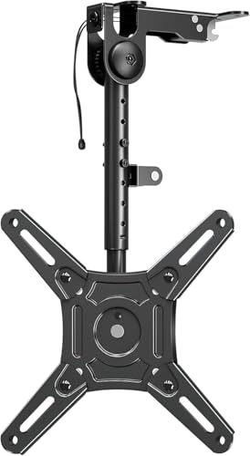 ELIVED Monitor & TV Deckenhalterung Klappbar für die meisten 14-42 Zoll Fernseher bis zu 10KG max. VESA 200x200mm Höhenverstellbare TV Halterung für Schrankwänden oder Schrägdach EV3030