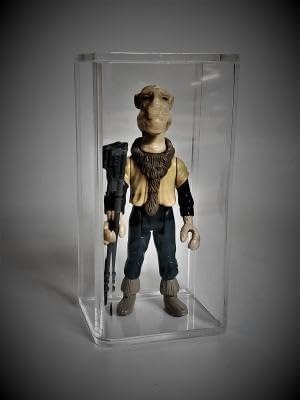 Generic Loose Deep Acrylic Action Figure Display Case for 3 3/4"" - 3.75 Vintage Star Wars, G.I. Joe, Battle Star Galactica, Black Hole, Indiana Jones., Transparent