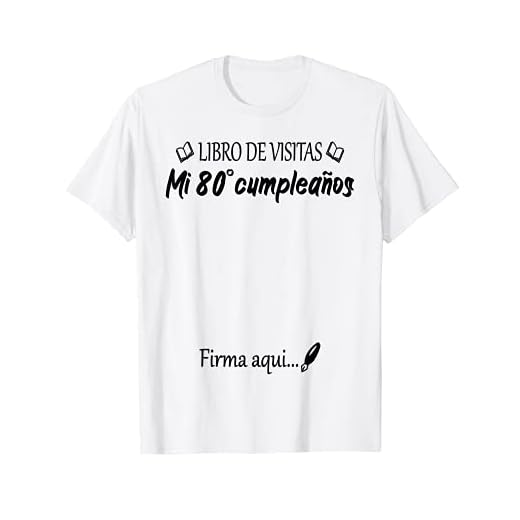 80 Cumpleaños 80 Años Diseño Divertido Libro de Visitas Camiseta