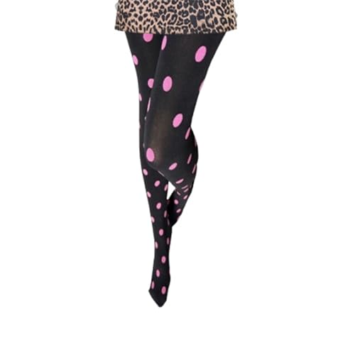 Collants à pois pour femmes et bas rétro extensibles pour un style unique