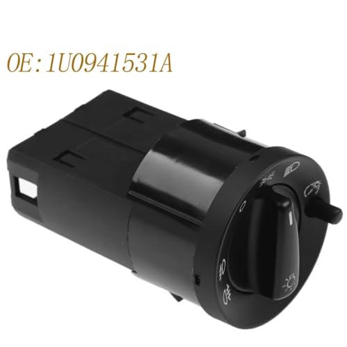 Interruptor de control de faros coche acabado premium compatible con VW 3B0941531A 3