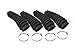 Rough Country 87164 (4) Black Boots w/Clamps for Any Standard Shock