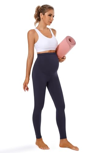 Legging de maternité doux anti-pression pour ventre sensible de grossesse