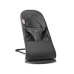 BabyBjörn Bouncer Balance Soft, Dark Gray, Woven/Jersey, Tri-Fabric | 2-in-1 Adjustable Baby Bouncer Seat and Toddler Chair, Newborn to Toddler (8-29 lbs), 4 Positions, Lightweight & Portable