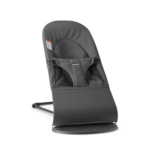 BabyBjörn Bouncer Balance Soft Woven/Jersey, Tri-Fabric, Dark Gray