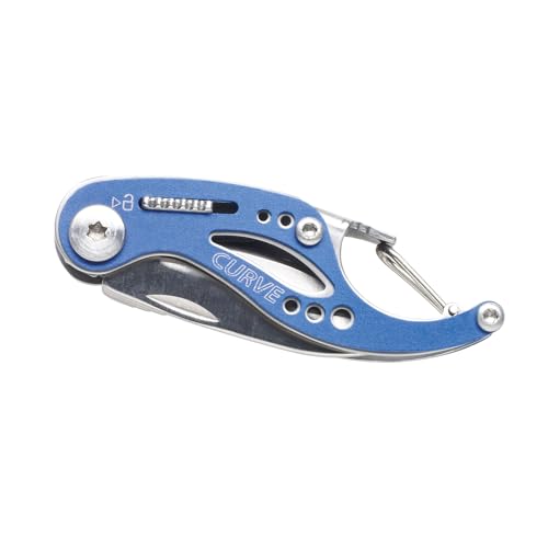 Gerber Gear Curve EDC Multitool 6-in-1 Pocket Knife Keychain with Pocket Screwdriver, Gifts for Men, Blue - Image 2