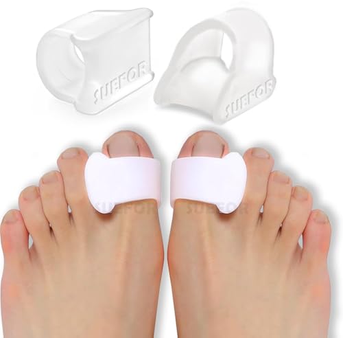 Image of Bunion Corrector Silicone Toe Separators For Fast Pain Relief - Orthopedic Bunion Spacers Spreader Free Size (Thum Toe)