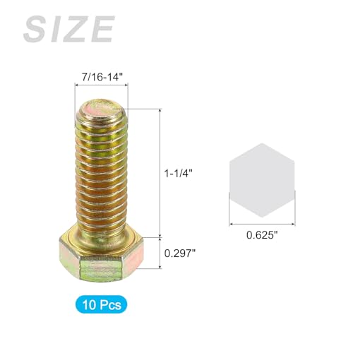 Tornillo hexagonal de grado 8 cincado con rosca UNC para ensamblajes de alta resistencia 2