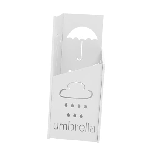 Porte-parapluie stable PVC blanc pour éviter les sols mouillés