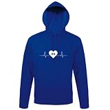 shirt84 Böblingen BB matrícula latido del corazón hombres con capucha sudadera con capucha, Azul Royal., XXL