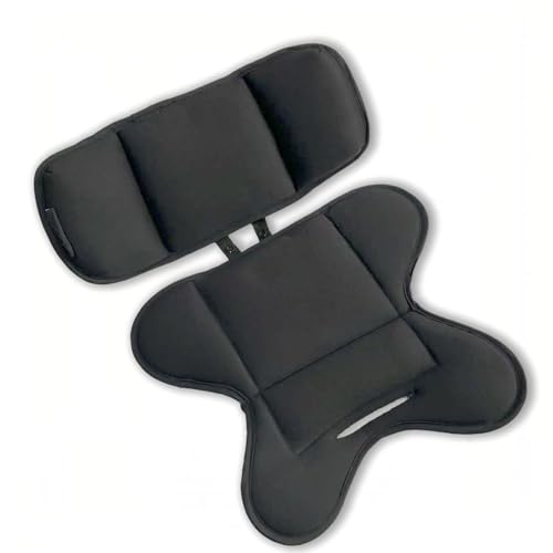 Side Impact Newborn Support | Infant Car Seat Insert for Doona, Graco, Britax, Chicco, Evenflo | Extra Head & Body Cushion with Shock-Absorbing Protection | Secure Fit | Black