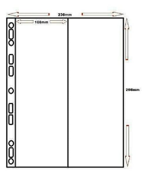 Cosmic/Multi-Master Collectors Sleeves - 2 Pocket Vertical, 105mm x 293mm (10)