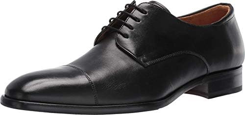 Mezlan Republic - Mens Luxury Dress Shoes - European Calfskin with Hand Finishes - Handcrafted in Spain - Medium Width (Black, 11)