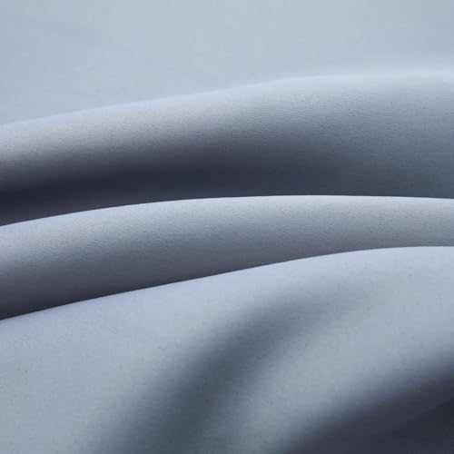 Rideaux occultants gris 140x225 cm en polyester pour salon - 4