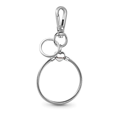 GNOCE Versátil Llavero y El Titular De Acero Inoxidable Charms Pulsera De Regalo Para Las Mujeres Las Niñas Esposa Hija