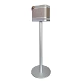 Zgouo Supporto da pavimento in lega di alluminio compatibile con l'altoparlante Bluetooth Bang & Olufsen Beolit 20 (solo supporto) Migliora la qualità del suono Facile installazione (Argento)