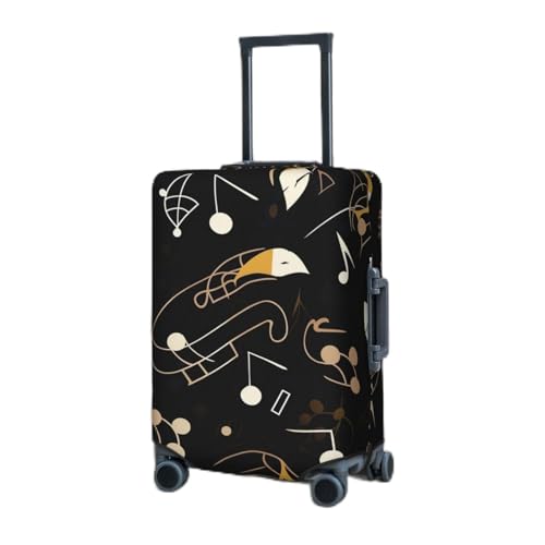 Housse de bagage anti-rayures noire L évite les dommages sur valise rigide pendant le transport